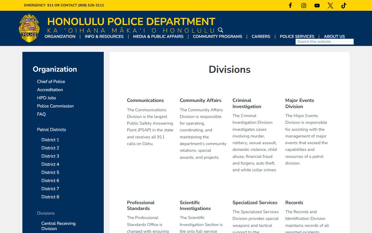 kailua honolulu police district 4 traffic ticket records