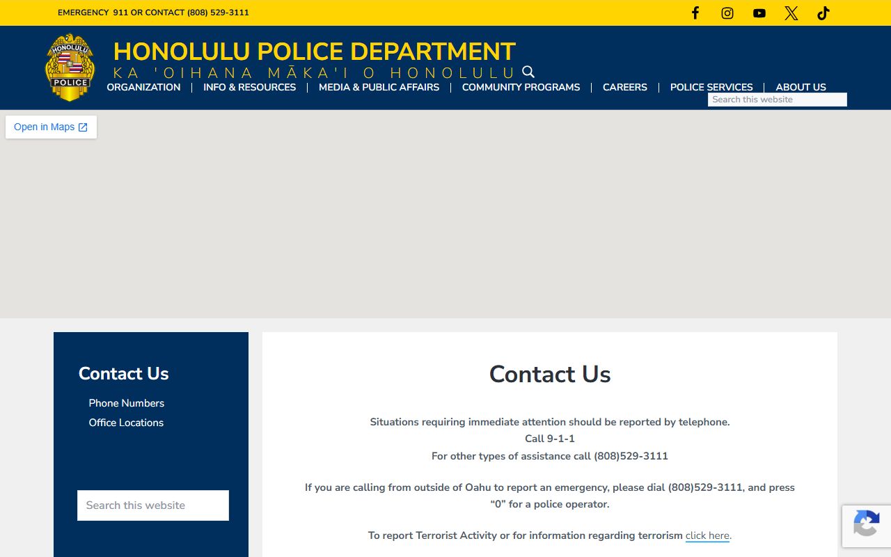 Pearl City Honolulu Police District 3 traffic ticket records